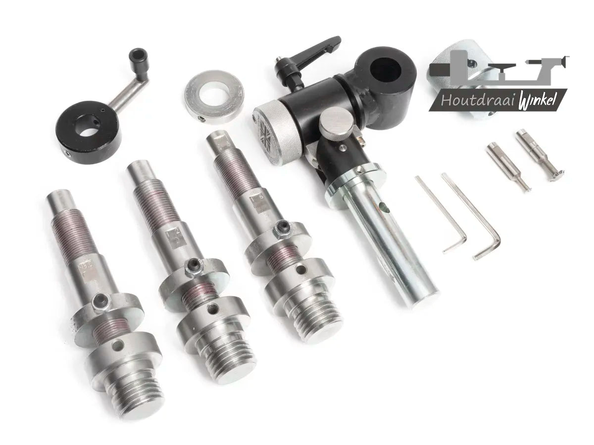 Hope Tools - Schroefdraad freesset voor 25,4 beitelsteun (Vernieuwde versie 2.0)