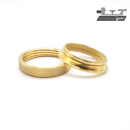 Stijl B Schroefringenset voor urnen en holle vormen (Messing)