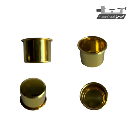 Kaarsenhouder-goudkleurig - 4-stuks 22,5mm