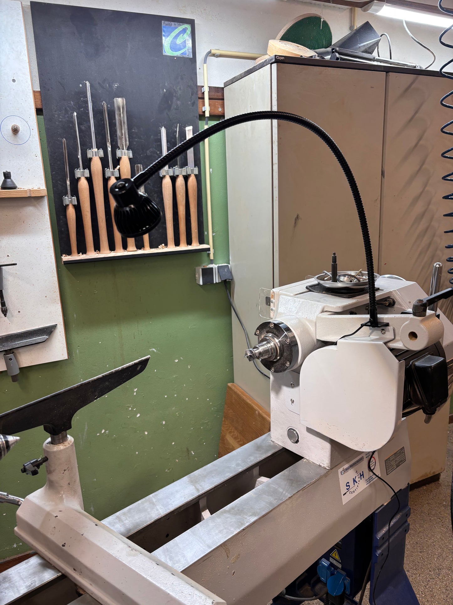 Machinelamp voor draaibank