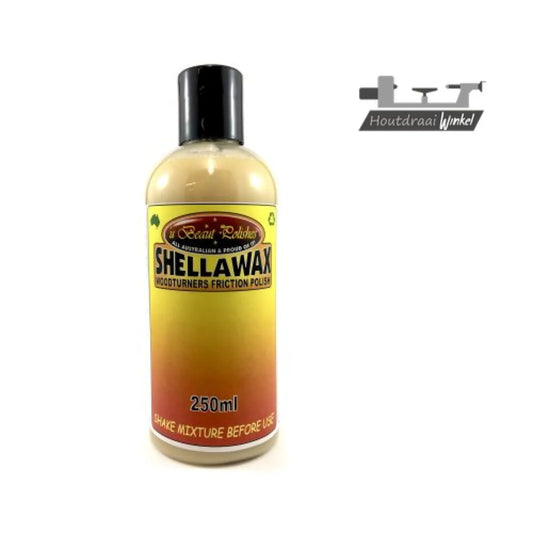 Shellawax 250ml fles - De Nr1 friction polish - glansafwerking voor houtdraaiers