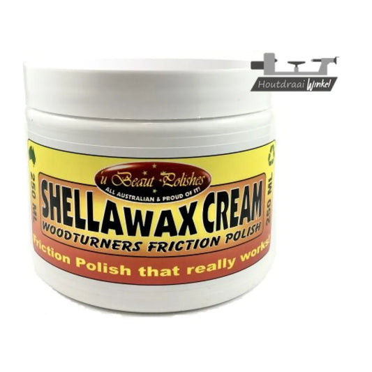 Shellawax Cream 250ml potje - De Nr1 friction polish - glansafwerking voor houtdraaiers